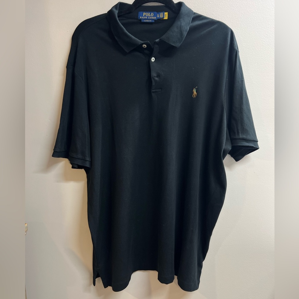 Polo Ralph Lauren Black Polo Shirt Classic Fit